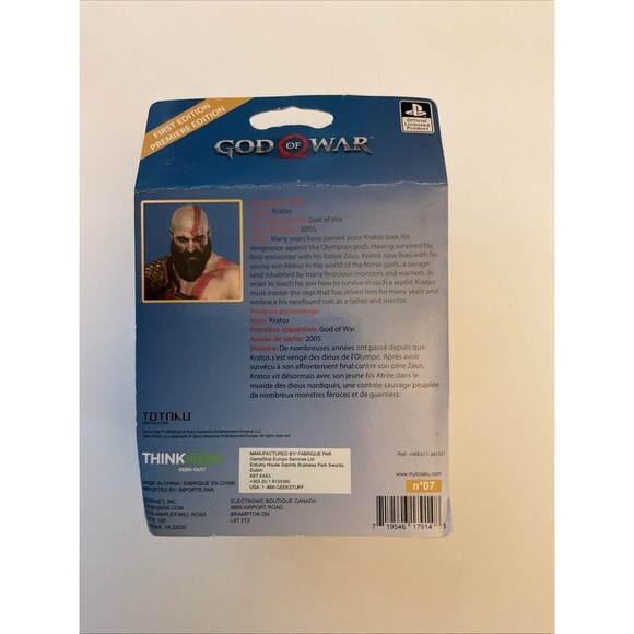 Totaku KRATOS GOD OF WAR Action Figure 1st Edition 3.75 Inch Figurine - Picture 2 of 2